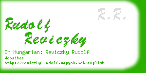 rudolf reviczky business card